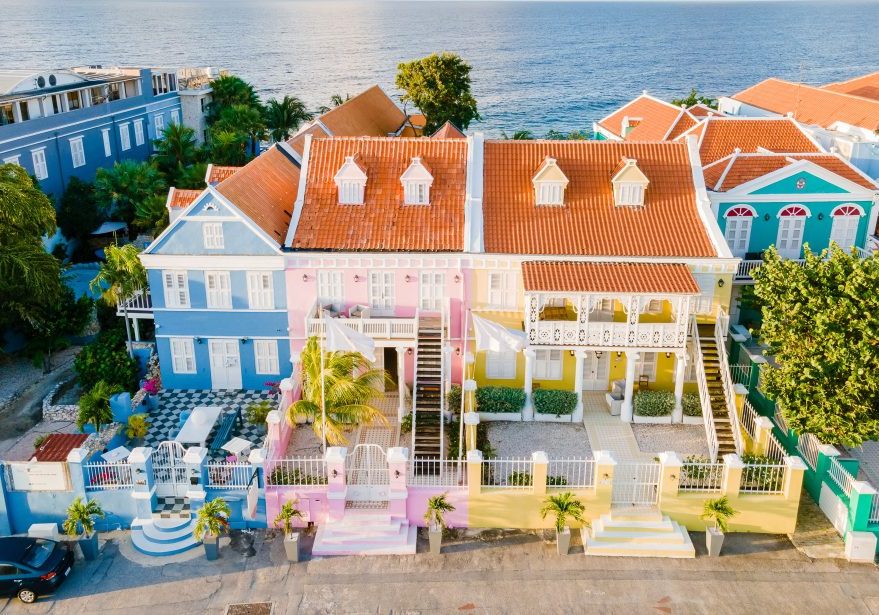 View of houses in Pietermaai Cura